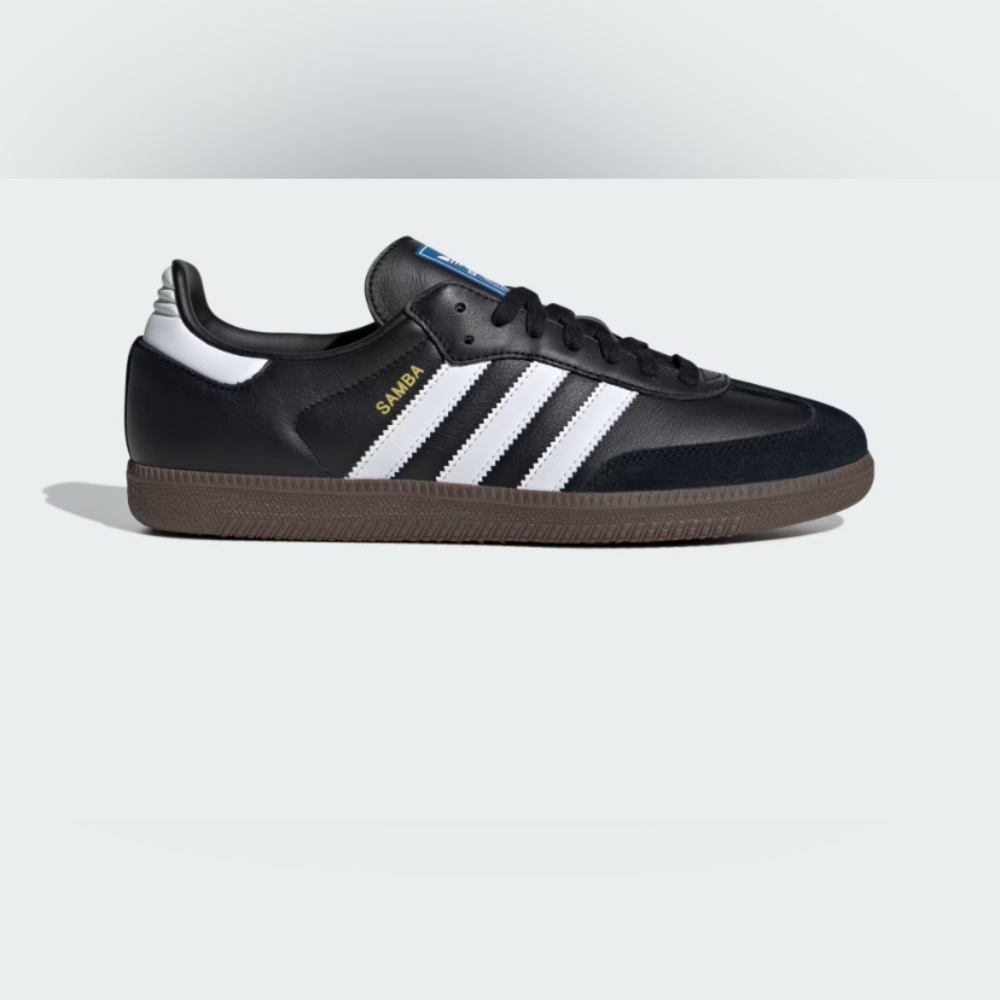 Adidas OG Samba Black Leather Sneakers- Men’s 8, Women’s 9.5